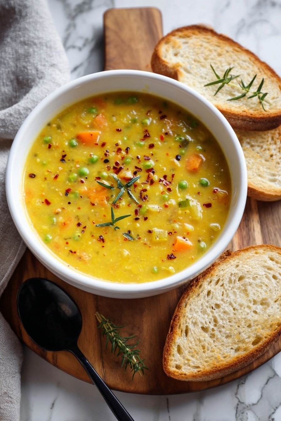 Creamy Vegetable Soup with Nutritional Yeast Recipe - Article Image 1 — Creamy Vegetable Soup with Nutritional Yeast, healthy vegetable soup, vegan creamy soup, comforting vegetable recipes, easy plant-based soup
