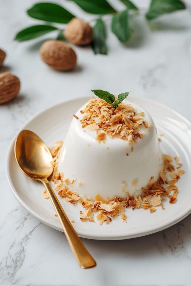 Toasted Coconut Panna Cotta Recipe