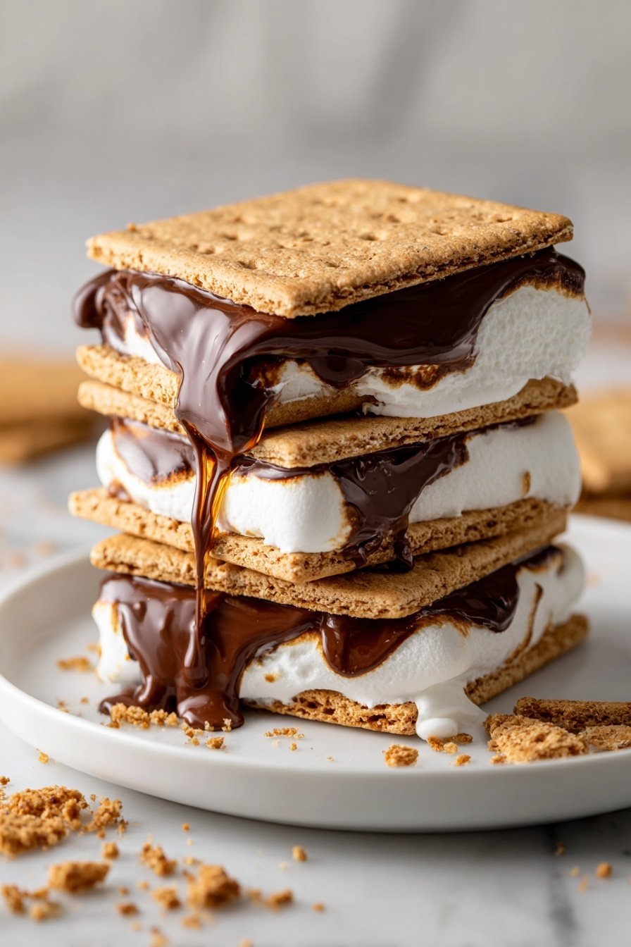 Air Fryer S'mores Recipe - Article Image 2 — Air Fryer S'mores, no-bake s'mores ideas, quick s'mores recipe, easy air fryer desserts, outdoor-inspired indoor treats