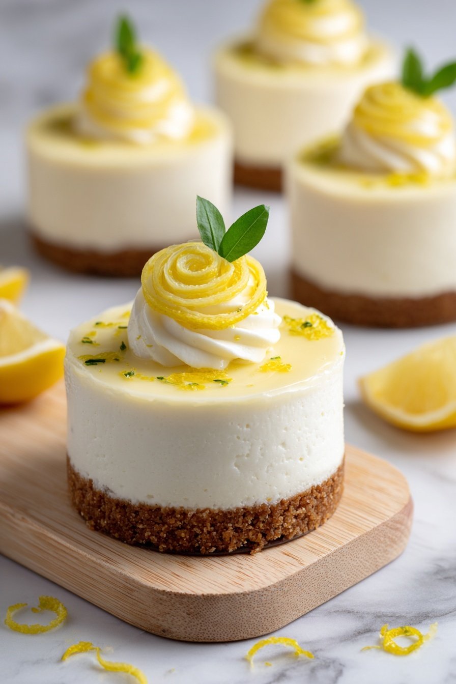 Mini Lemon Cheesecake Bites Recipe - Article Image 1 — Mini Lemon Cheesecake Bites, lemon cheesecake dessert, no-bake mini cheesecakes, citrus cheesecake bites, simple lemon cheesecake treat