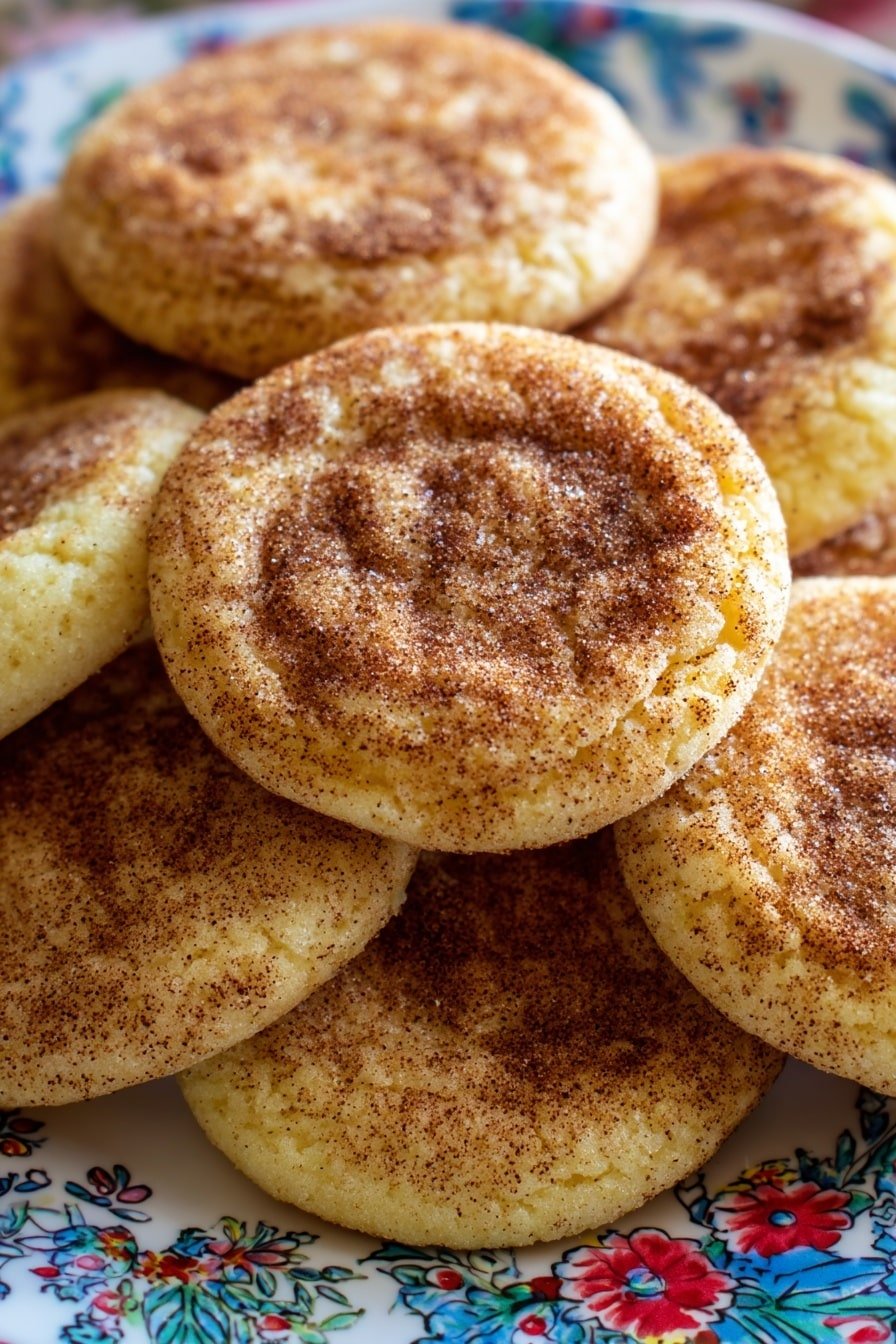 Apple Snickerdoodles Recipe - Article Image 2 — Apple Snickerdoodles, cinnamon apple cookies, autumn cookie recipes, soft apple cookies, festive snickerdoodle variations