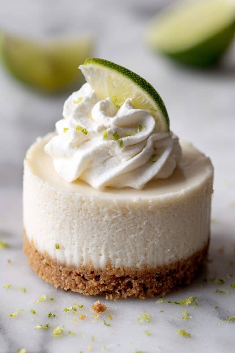 Mini Key Lime Kiwi Cheesecakes Recipe