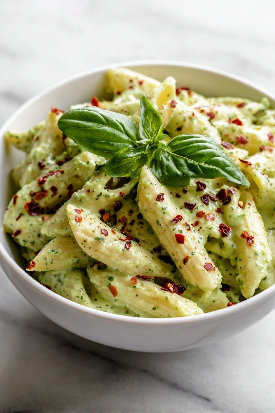 Creamy Avocado Pasta Recipe - Article Image 2 — Creamy Avocado Pasta, avocado pasta recipe, quick healthy pasta, vegan pasta dinner, easy avocado pasta