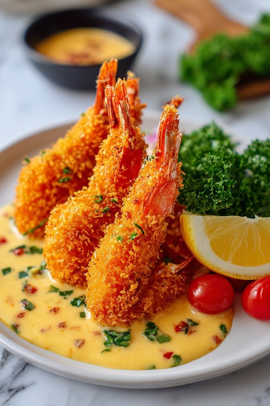 Crispy Ebi Fry with Homemade Tartar Sauce Recipe - Article Image 1 — Crispy Ebi Fry with Homemade Tartar Sauce, Japanese Shrimp Fry Recipe, Easy Seafood Appetizer, Crunchy Prawn Dish, Homemade Tartar Sauce Recipe