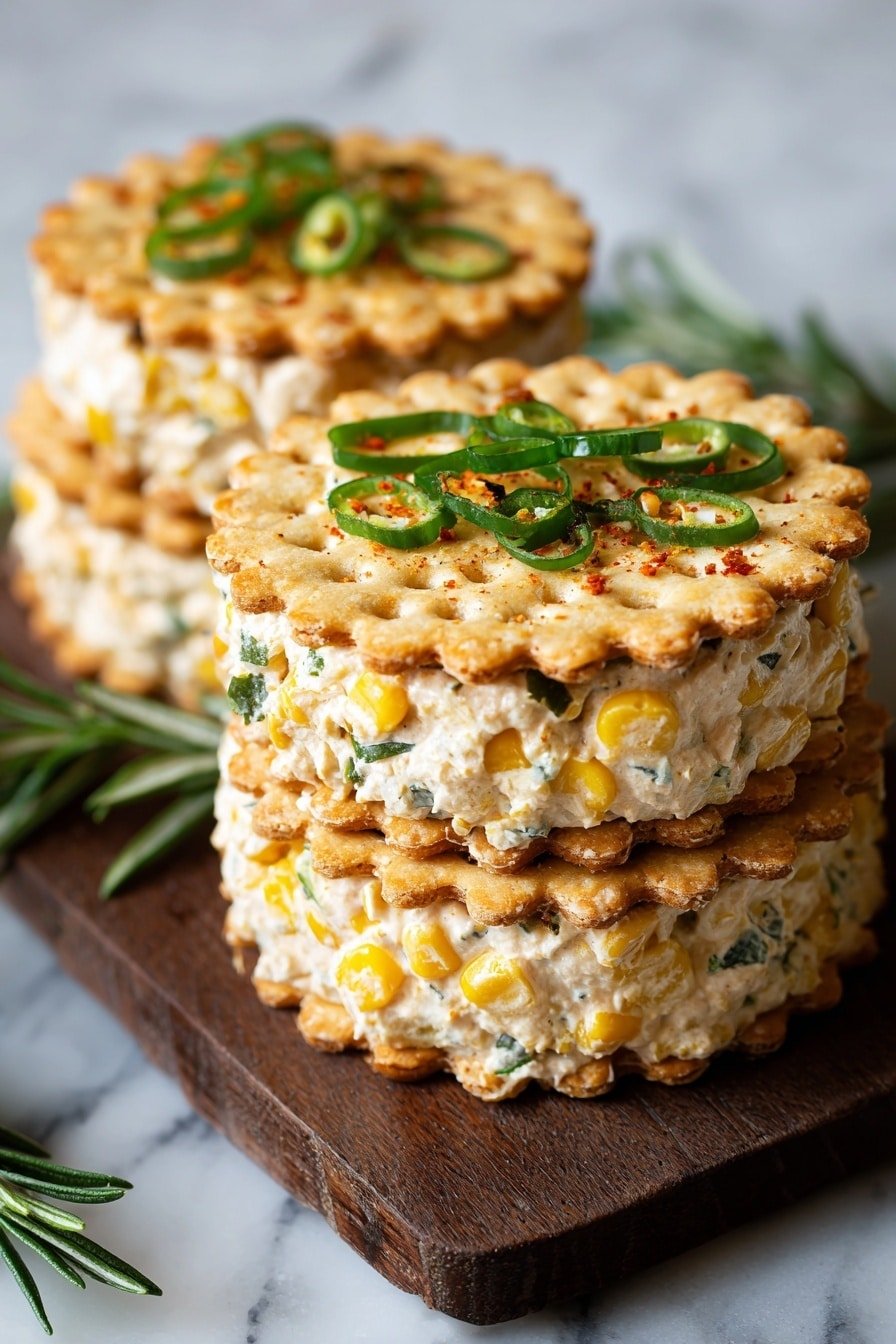 Cheesy Ritz Crackers Party Snacks Recipe - Article Image 1 — Cheesy Ritz Crackers Party Snacks, cheesy cracker appetizers, easy game day snacks, homemade cheese cracker dip, quick finger foods