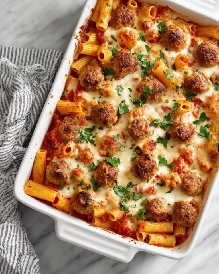 Baked Ziti with Meatballs Recipe