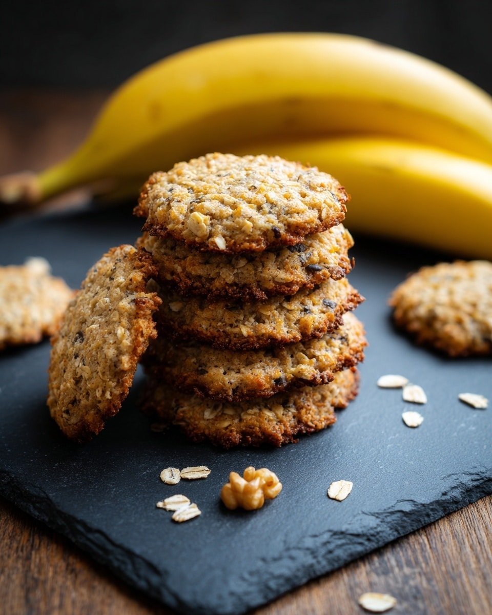 Banana Oatmeal Cookies Recipe - Recipe Image — Banana Oatmeal Cookies, easy healthy cookies, homemade banana cookies, wholesome oatmeal snacks, comforting cookie recipes