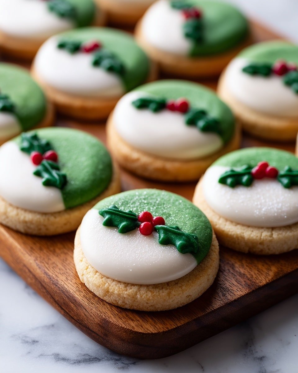Matcha Butter Cookies with White Chocolate and Sprinkles Recipe - Recipe Image — Matcha Butter Cookies with White Chocolate and Sprinkles, Matcha cookies recipe, white chocolate cookies, green tea cookies, festive cookie ideas