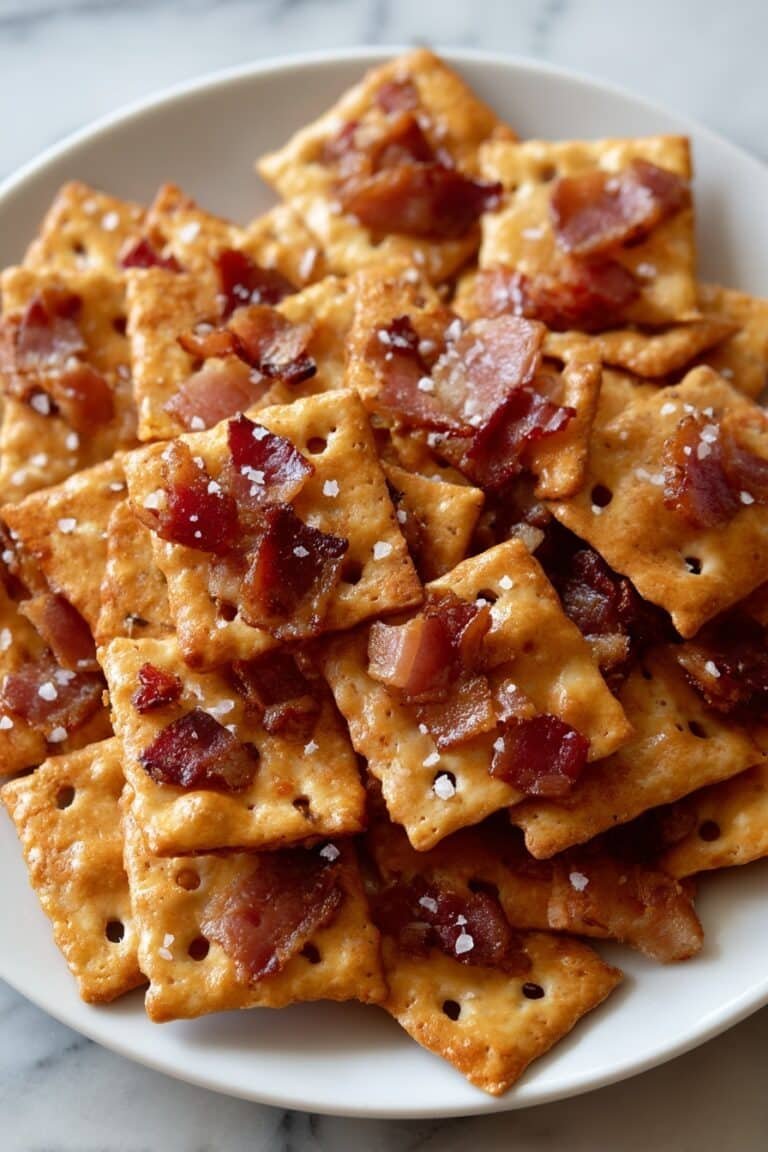 Bacon Crackers with Sweet and Salty Flavor Recipe