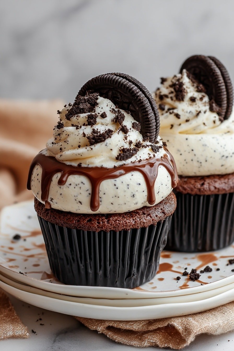 Oreo Chocolate Cupcakes Recipe - Article Image 2 — Oreo Chocolate Cupcakes, Oreo Chocolate Cupcake Recipe, Best Oreo Cupcakes, Easy Oreo Cupcakes, Chocolate and Oreo Dessert