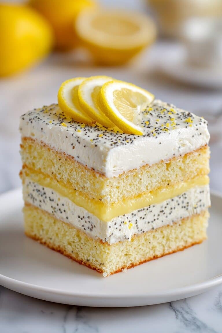 Lemon Poppy Seed Cake with Bright Glaze Recipe