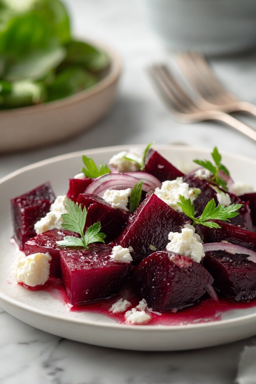 Roasted Beet and Goat Cheese Salad Recipe - Article Image 1 — Roasted Beet and Goat Cheese Salad, healthy beet salad, easy veggie salad, goat cheese salad recipe, vegetarian beet salads