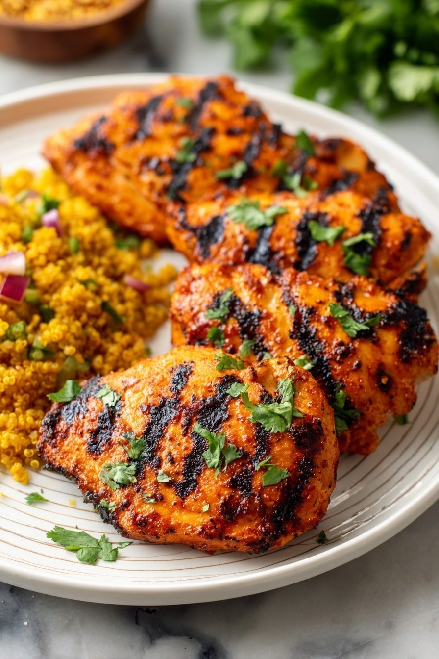 Moroccan Spiced Grilled Chicken Recipe - Article Image 1 — Moroccan Spiced Grilled Chicken, Moroccan Chicken recipes, grilled chicken with Moroccan spices, exotic grilled chicken, flavorful chicken dinner