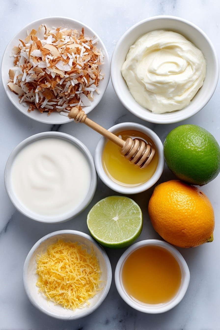 Coconut Orange Creamsicle Drink Recipe - Ingredients Image — Coconut Orange Creamsicle Drink, coconut orange cocktail, creamsicle-inspired drink, summer citrus coconut beverage, tropical creamsicle mocktail