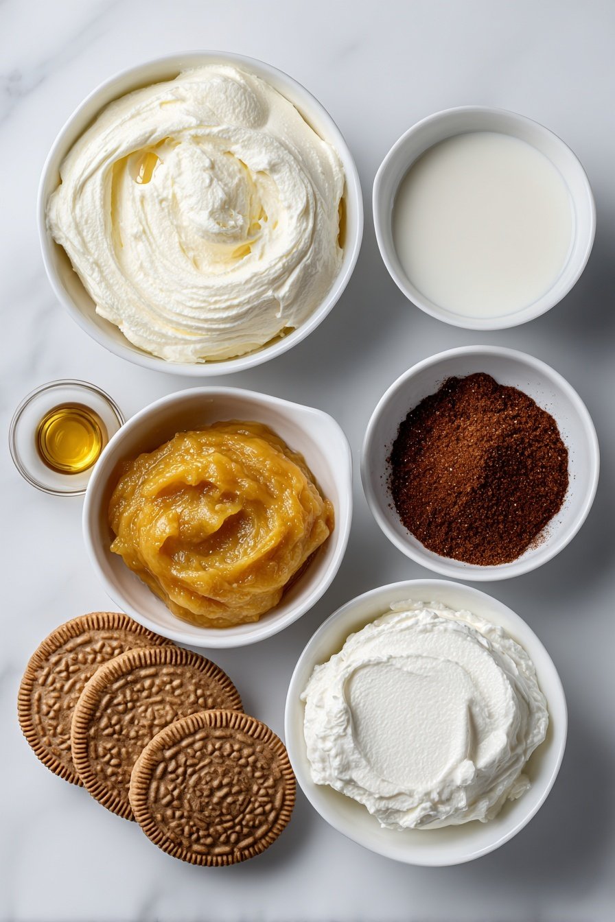 Vegan Pumpkin Pie Mocktail Recipe - Ingredients Image — Vegan Pumpkin Pie Mocktail, Seasonal Fall Mocktail, Dairy-Free Pumpkin Drink, Autumn Pumpkin Beverage, Vegan Pumpkin Shake