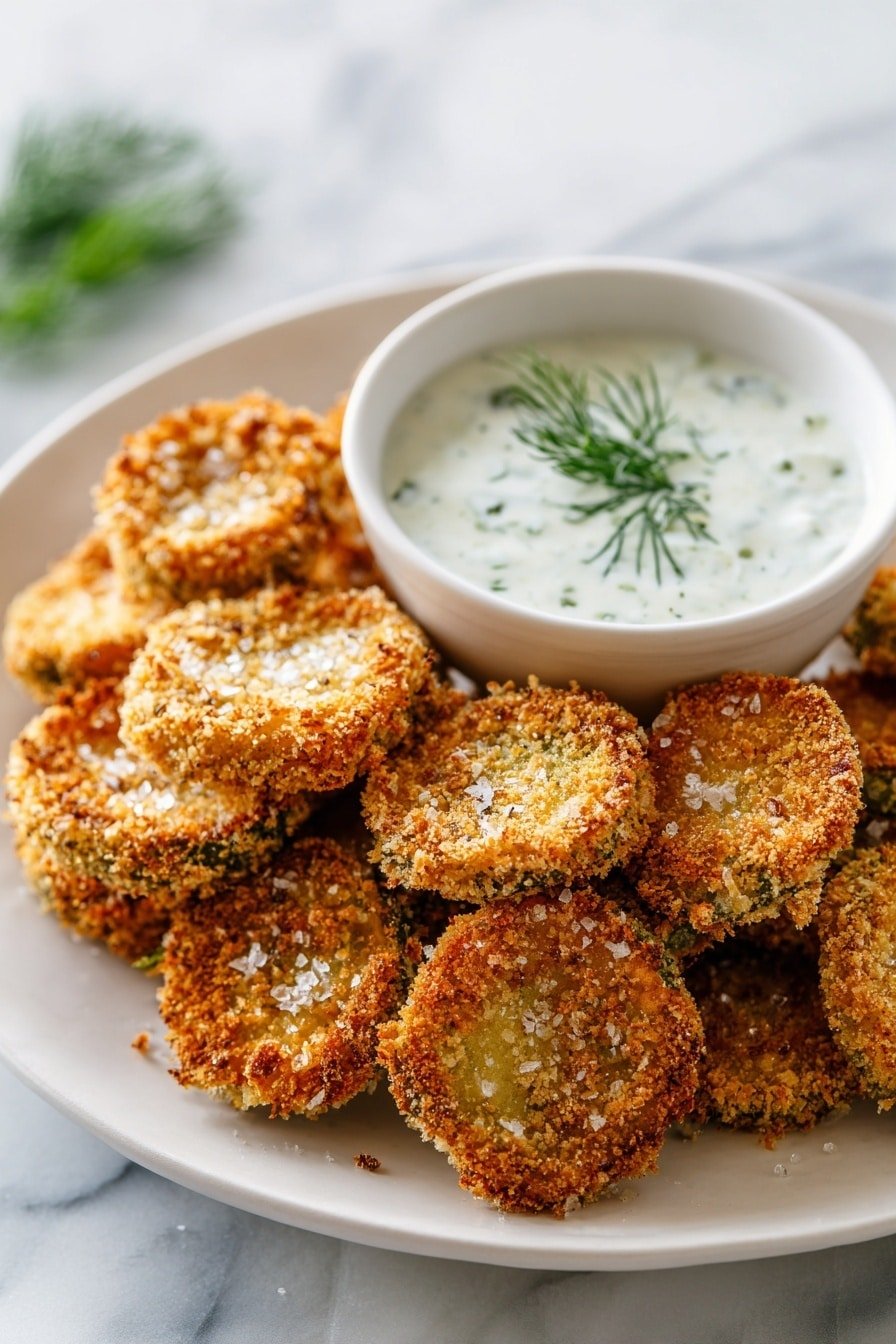 Crispy Air Fryer Pickles Recipe - Article Image 2 — Crispy Air Fryer Pickles, easy pickle snacks, homemade air fryer pickles, crunchy pickle chips, healthy fried pickle recipe