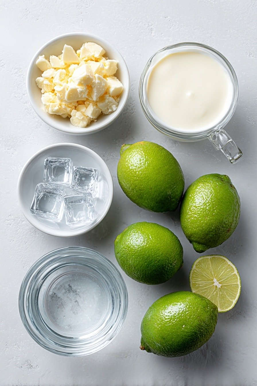 Refreshing Brazilian Limeade Recipe - Ingredients Image — Brazilian Limeade, refreshing Brazilian limeade, how to make Brazilian limeade, Brazilian limeade ingredients, easy Brazilian limeade