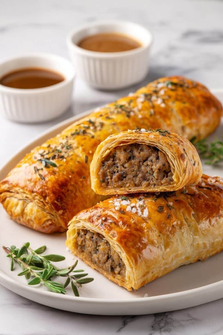French Onion Sausage Rolls Recipe