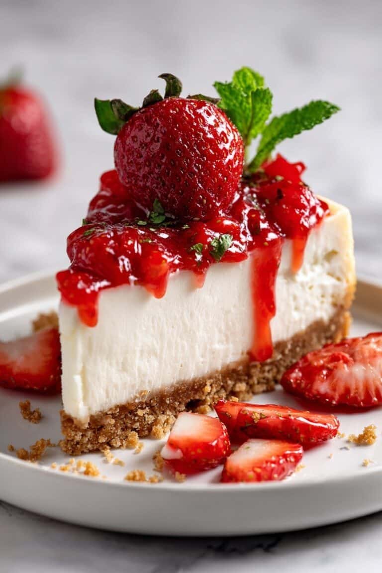 Strawberry Crunch Cheesecake Recipe