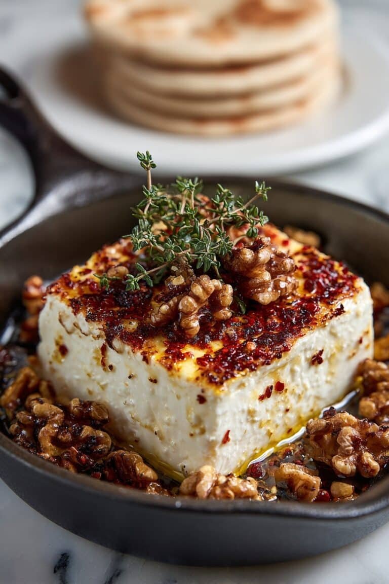 Caramelized Feta with Chili-Honey Recipe