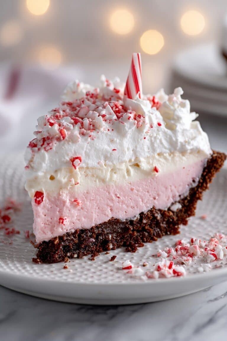 Easy Christmas Peppermint Pie Recipe