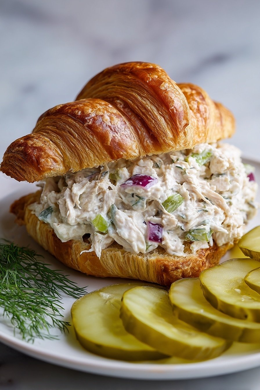 Dill Pickle Chicken Salad Recipe - Article Image 1 — Dill Pickle Chicken Salad, Dill Pickle Chicken Salad Recipe, Easy Chicken Salad with Dill Pickles, Creamy Dill Pickle Chicken Salad, Healthy Chicken Salad with Pickles
