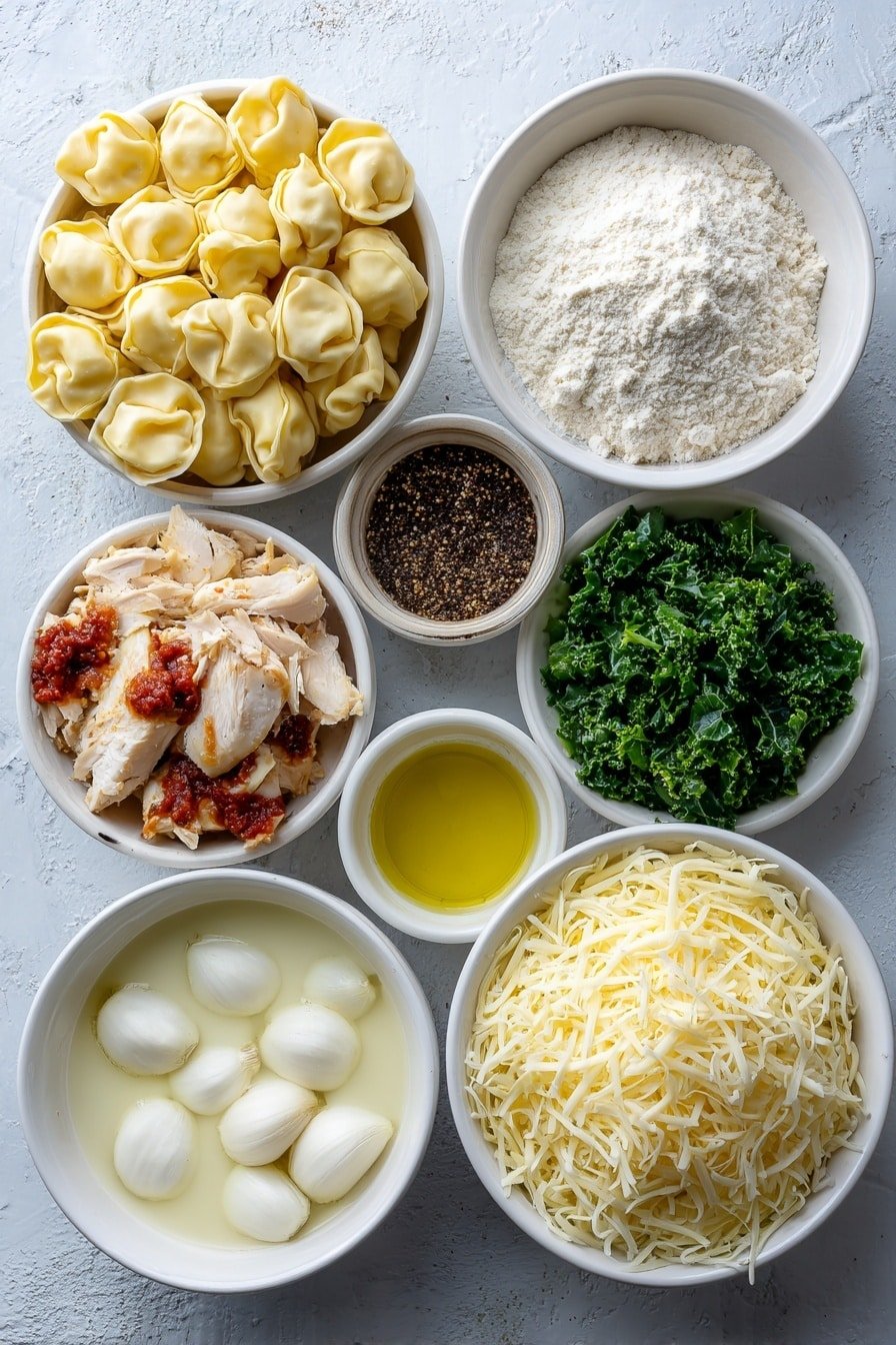 Creamy Blackened Chicken Tortellini Soup Recipe - Ingredients Image — Creamy Blackened Chicken Tortellini Soup, Blackened Chicken Tortellini Soup, Creamy Chicken Tortellini Soup, Blackened Chicken Soup, Comforting Tortellini Soup