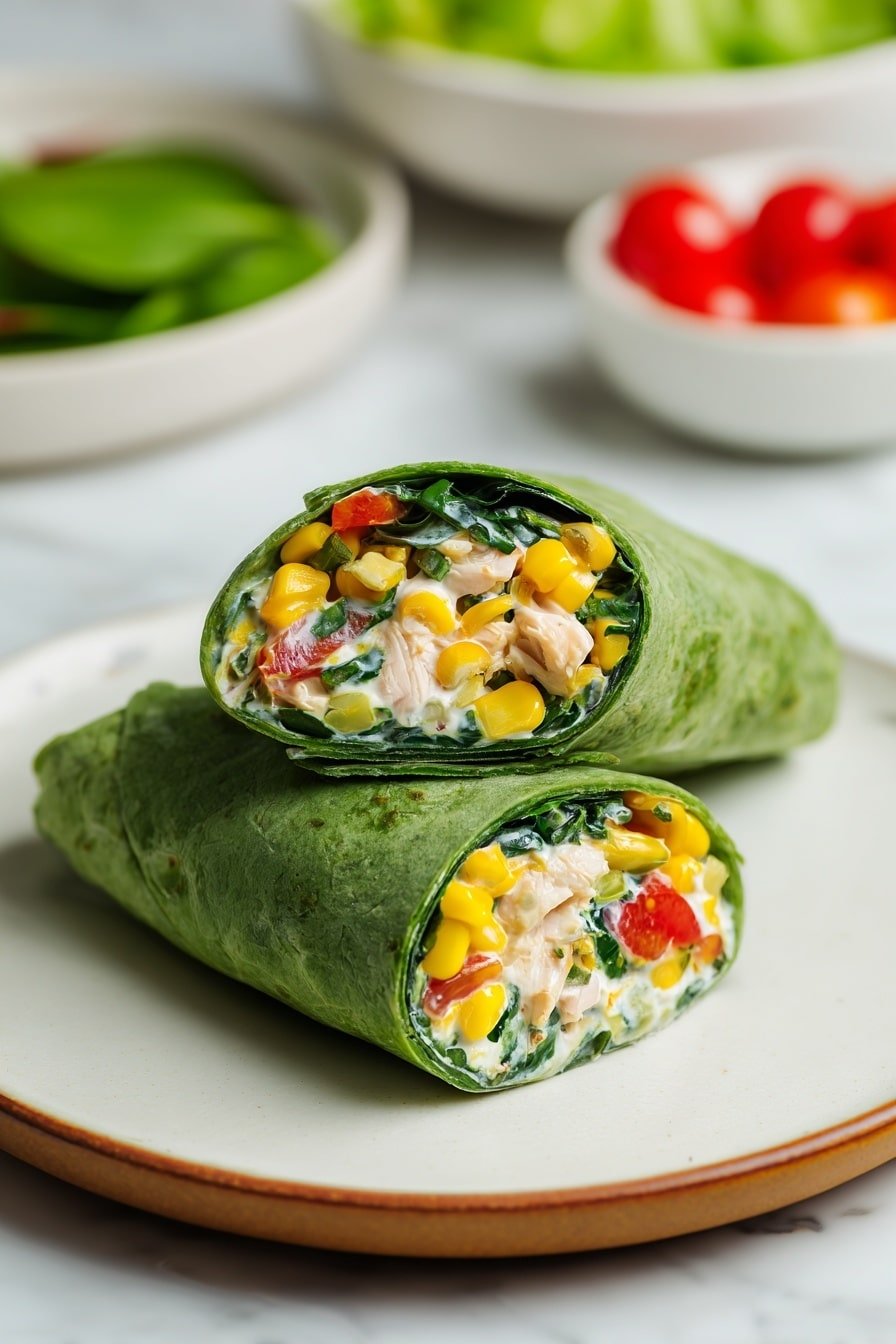 Green Goddess Chickpea Salad Wraps Recipe - Article Image 2 — Green Goddess Chickpea Salad Wraps, healthy chickpea wraps, vegetarian lunch ideas, vegan wrap recipes, quick and easy vegetarian wraps