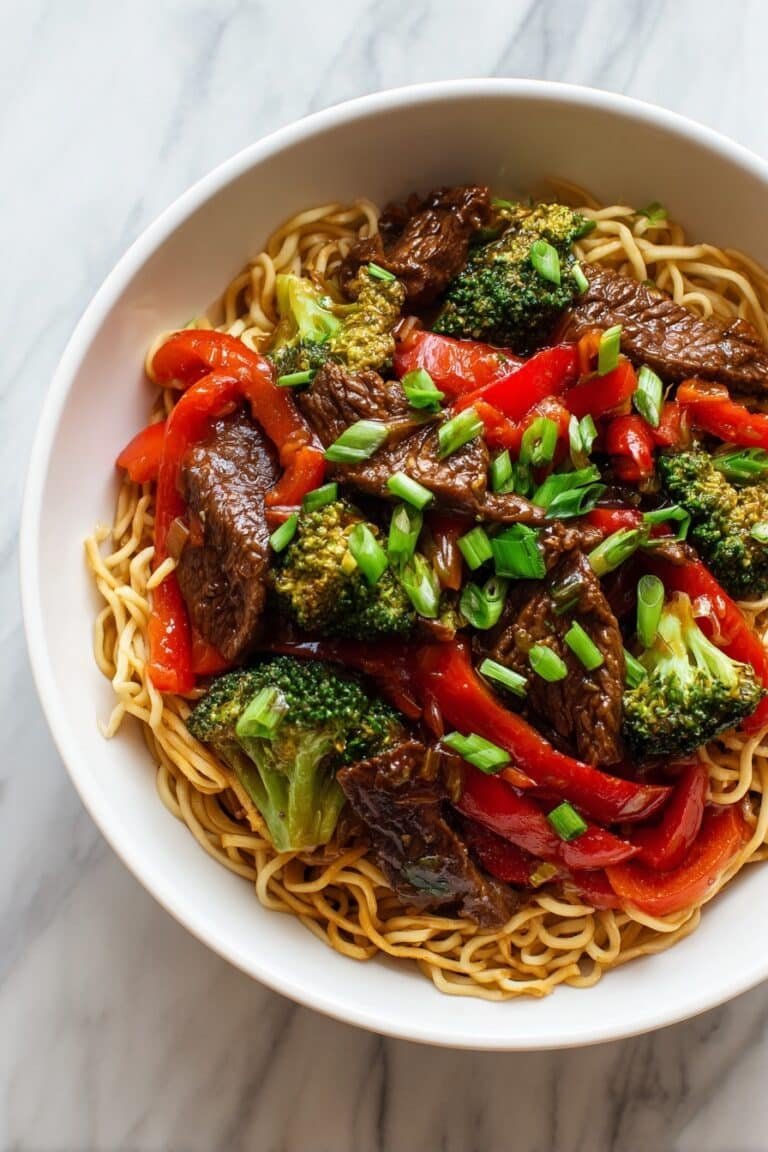 Mongolian Beef Noodles Stir-Fry Recipe
