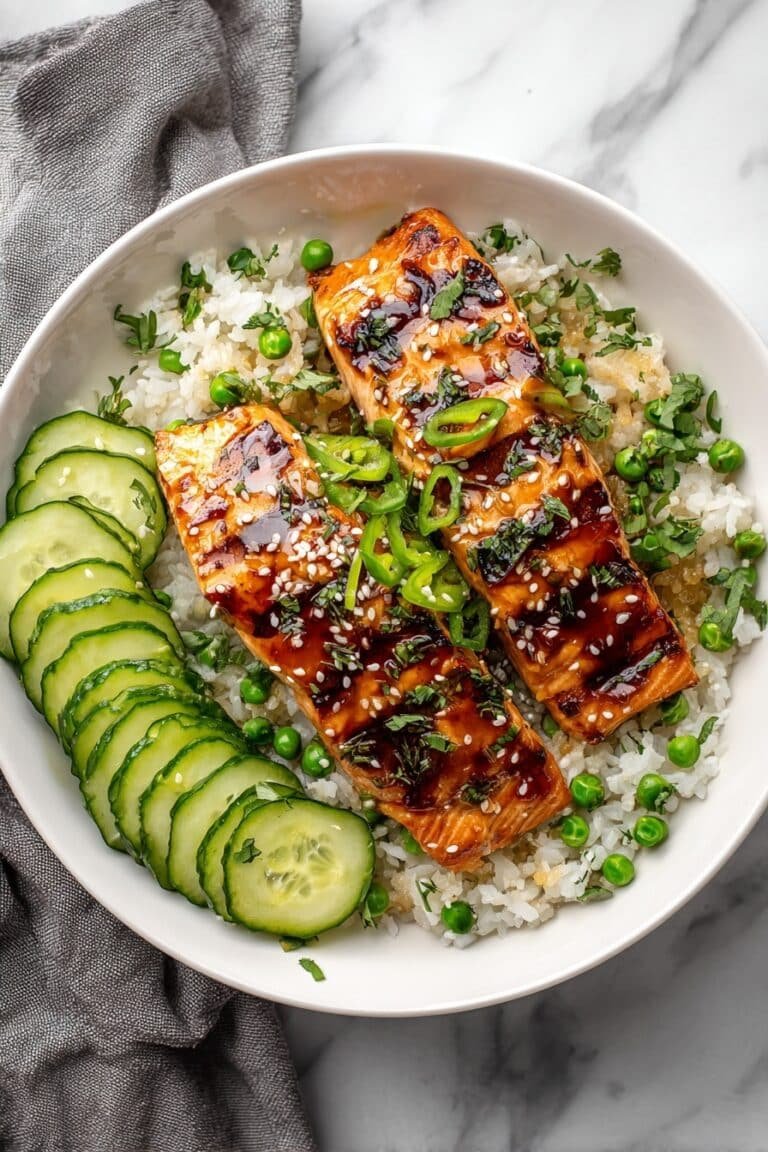 Honey Glazed Salmon Bowls Recipe