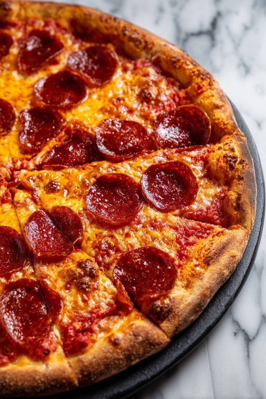 Pepperoni Pizza Cheese Drip Chips Recipe - Article Image 1 — Pepperoni Pizza Cheese Drip Chips, pizza-inspired snacks, cheesy pepperoni chips, quick homemade appetizer, crispy cheesy chip recipe