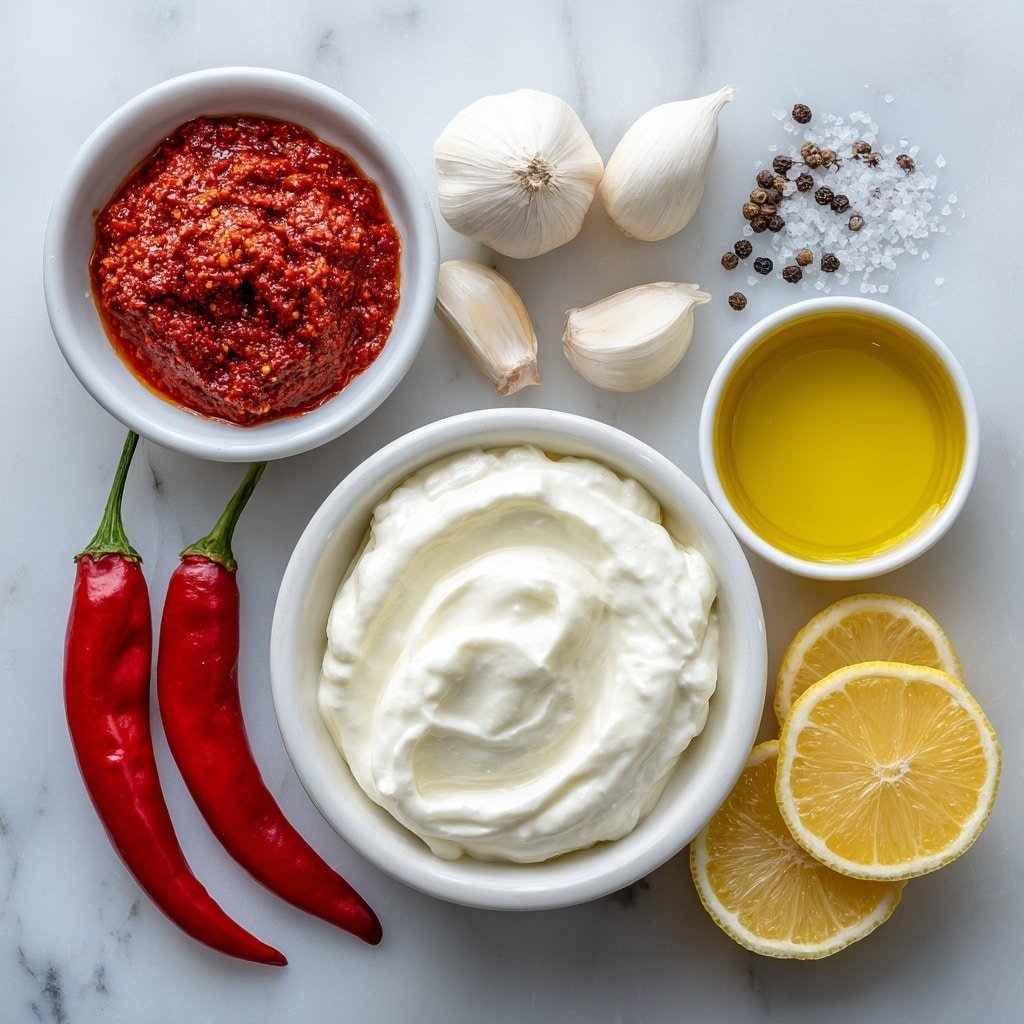 Harissa Yogurt Chicken Marinade Recipe - Ingredients Image — Harissa Yogurt Chicken Marinade, flavorful chicken marinade, spicy chicken marinade, easy chicken marinade recipe, tender juicy chicken