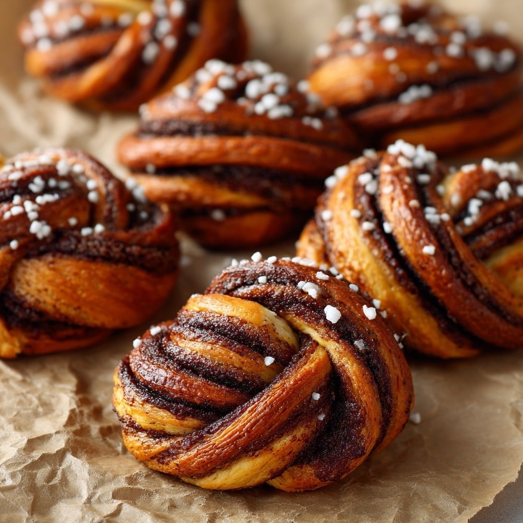 Cinnamon Knots with Coffee Glaze Recipe - Article Image 2 — Cinnamon Knots with Coffee Glaze, cinnamon knots recipe, coffee glaze pastry, breakfast cinnamon knots, easy cinnamon roll knots