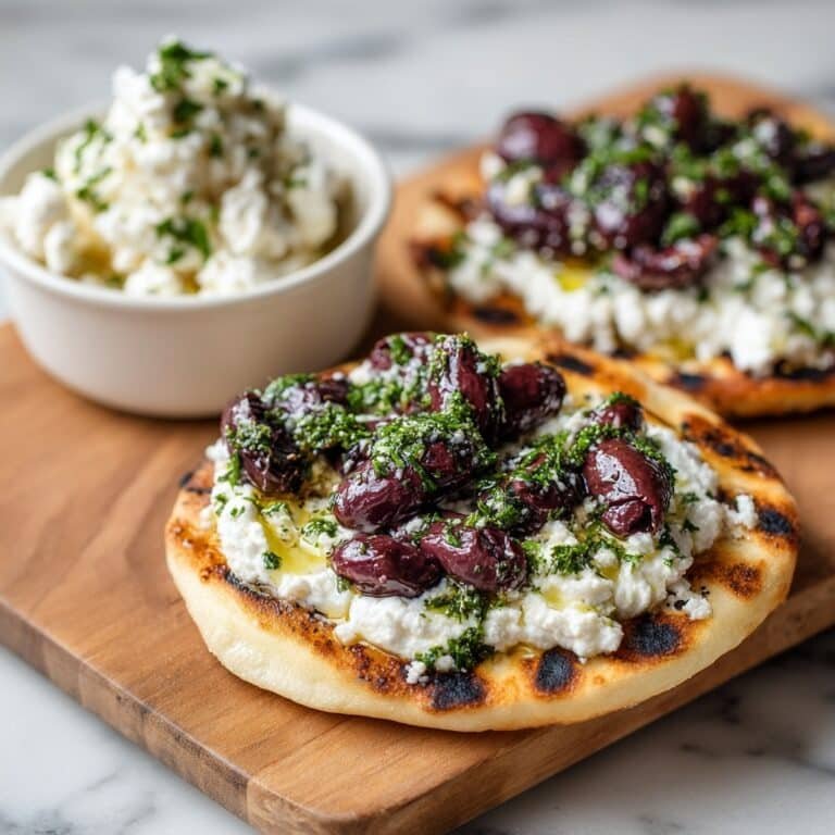 Zaatar Naan with Feta and Olives Recipe