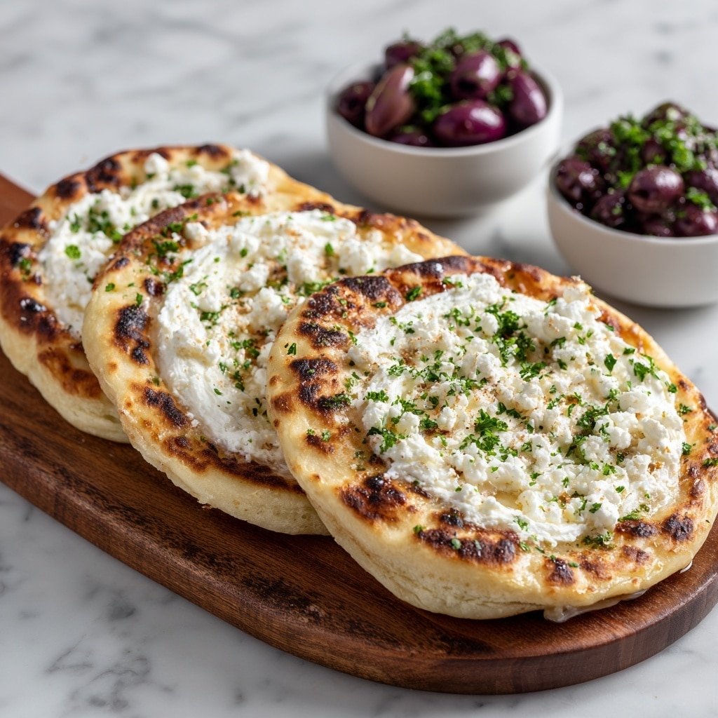 Zaatar Naan with Feta and Olives Recipe - Article Image 1 — Zaatar Naan with Feta and Olives, Zaatar Naan with Feta and Olives recipe, Mediterranean Naan with Herbs and Feta, Easy Zaatar Flatbread with Olives, Quick Zaatar Naan appetizer