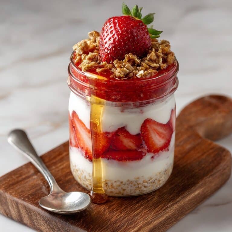 Protein Strawberry Overnight Oats Recipe