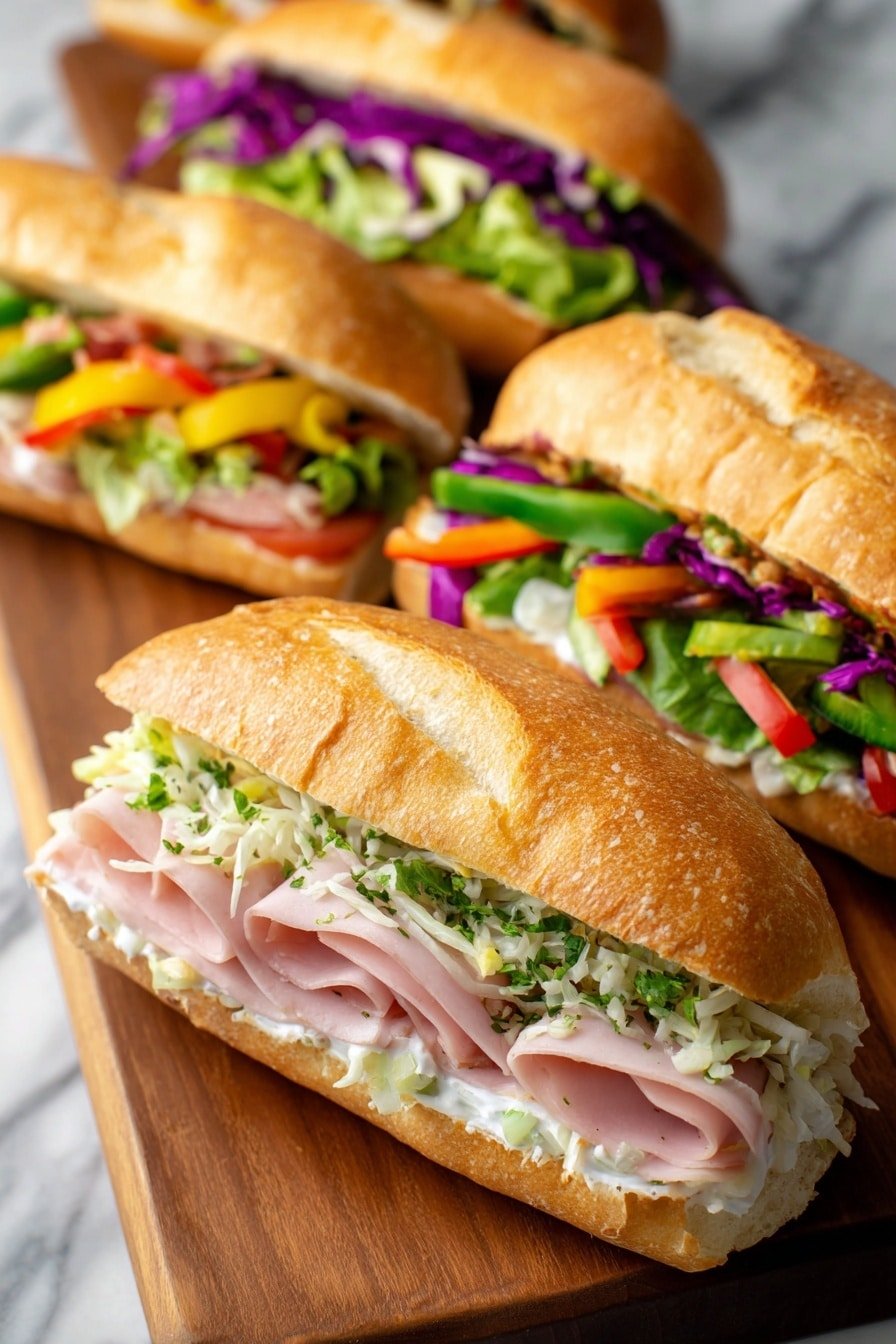 Viral Italian Chopped Sandwich Recipe - Article Image 1 — Viral Italian Chopped Sandwich, Italian sandwich recipe, chopped sandwich ideas, quick Italian lunch, hearty cold sandwich