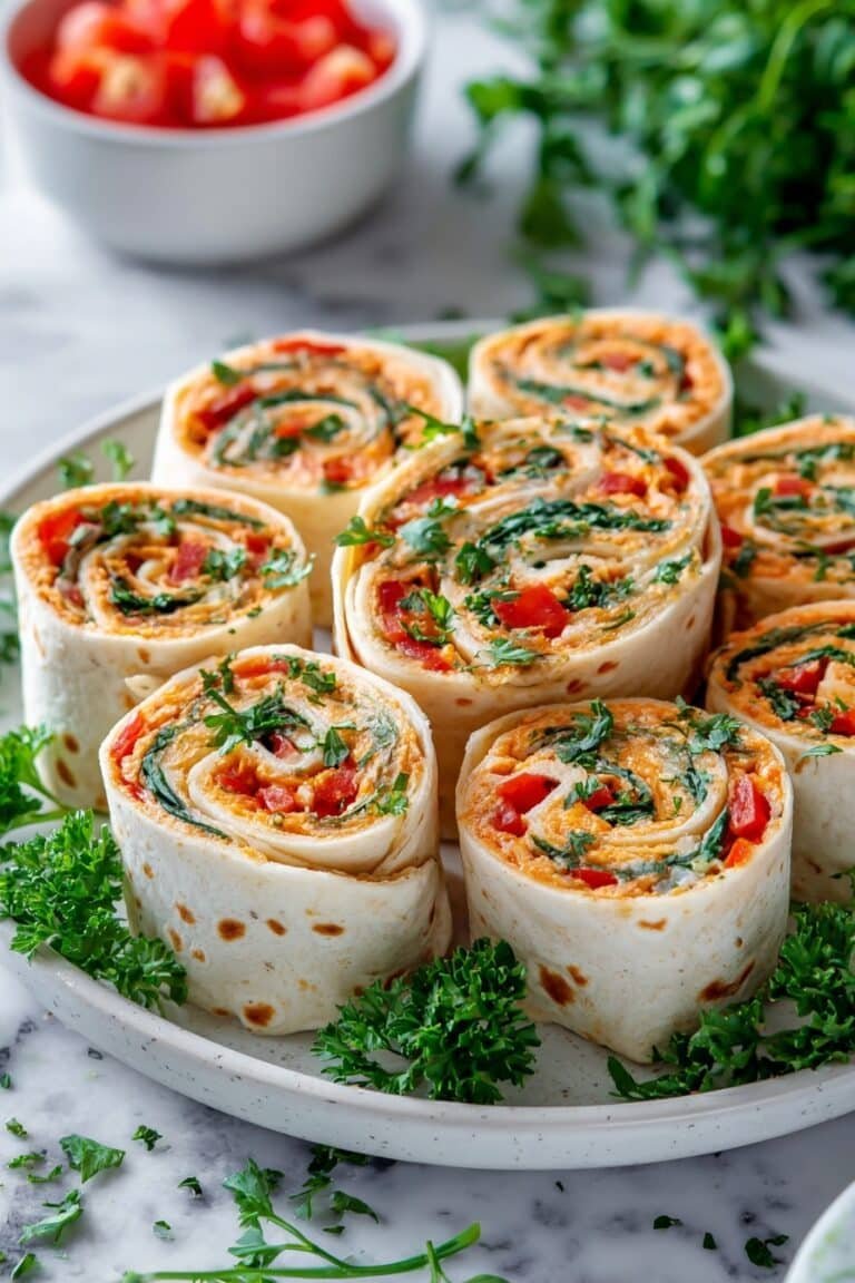 Veggie Tortilla Roll-Ups Recipe