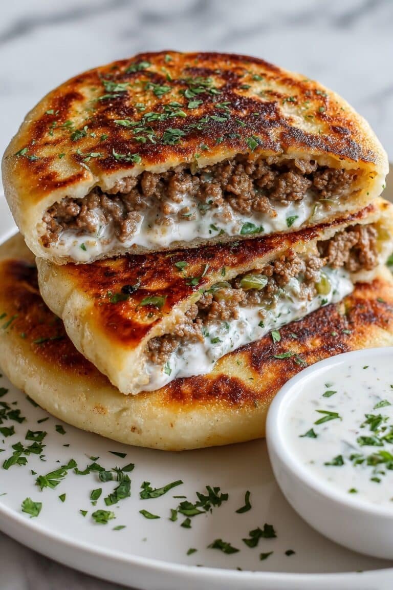 Crispy Lebanese Beef Pita Arayes Recipe