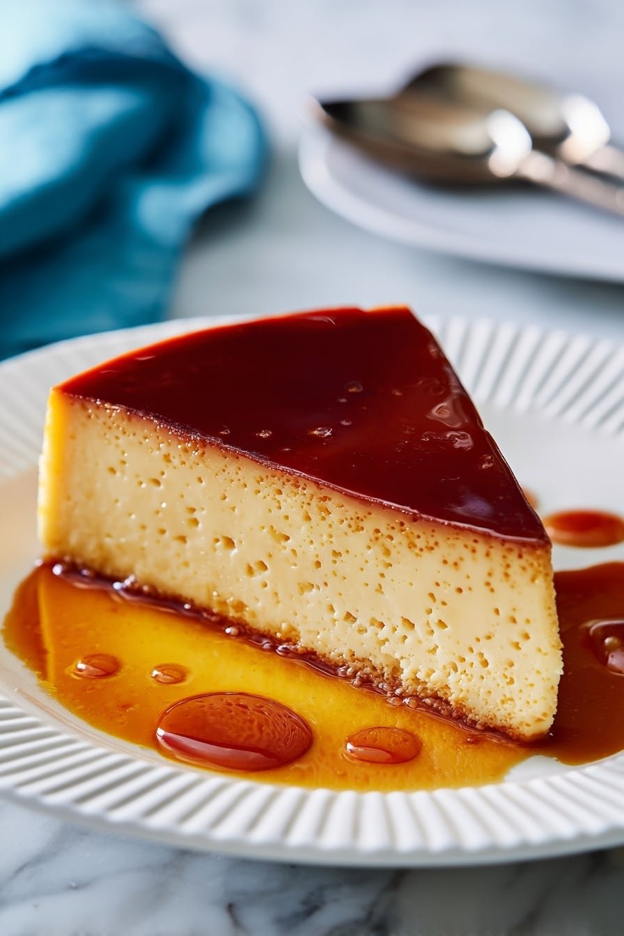 Easy Spanish Flan Recipe with Caramel Recipe - Article Image 1 — Easy Spanish Flan Dessert, Spanish Flan with Caramel, Traditional Flan Recipe, Homemade Flan Custard, Simple Flan with Caramel Layer