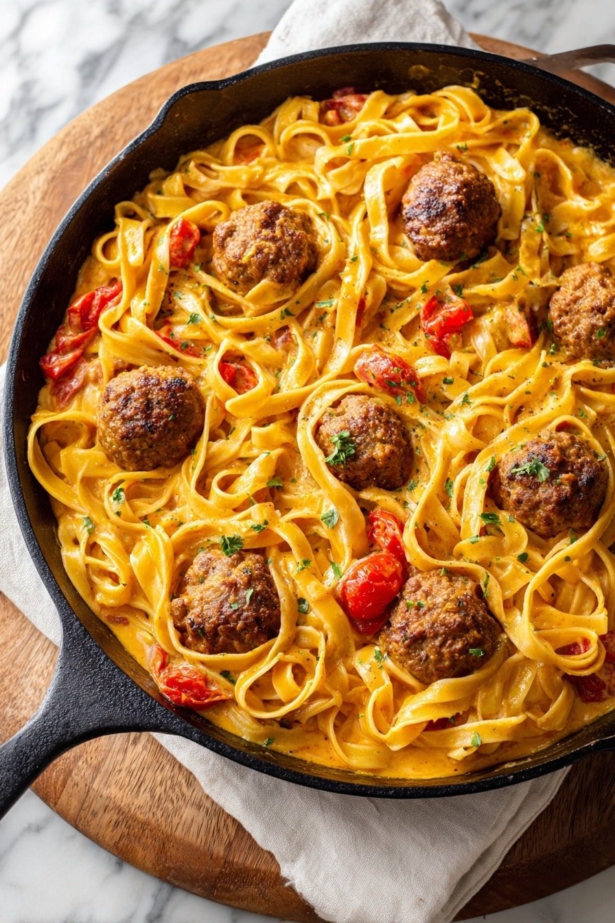 Cajun Meatball Pasta Recipe - Article Image 1 — Cajun Meatball Pasta, Cajun pasta recipes, spicy meatball pasta, easy Cajun pasta dishes, flavorful pasta with meatballs