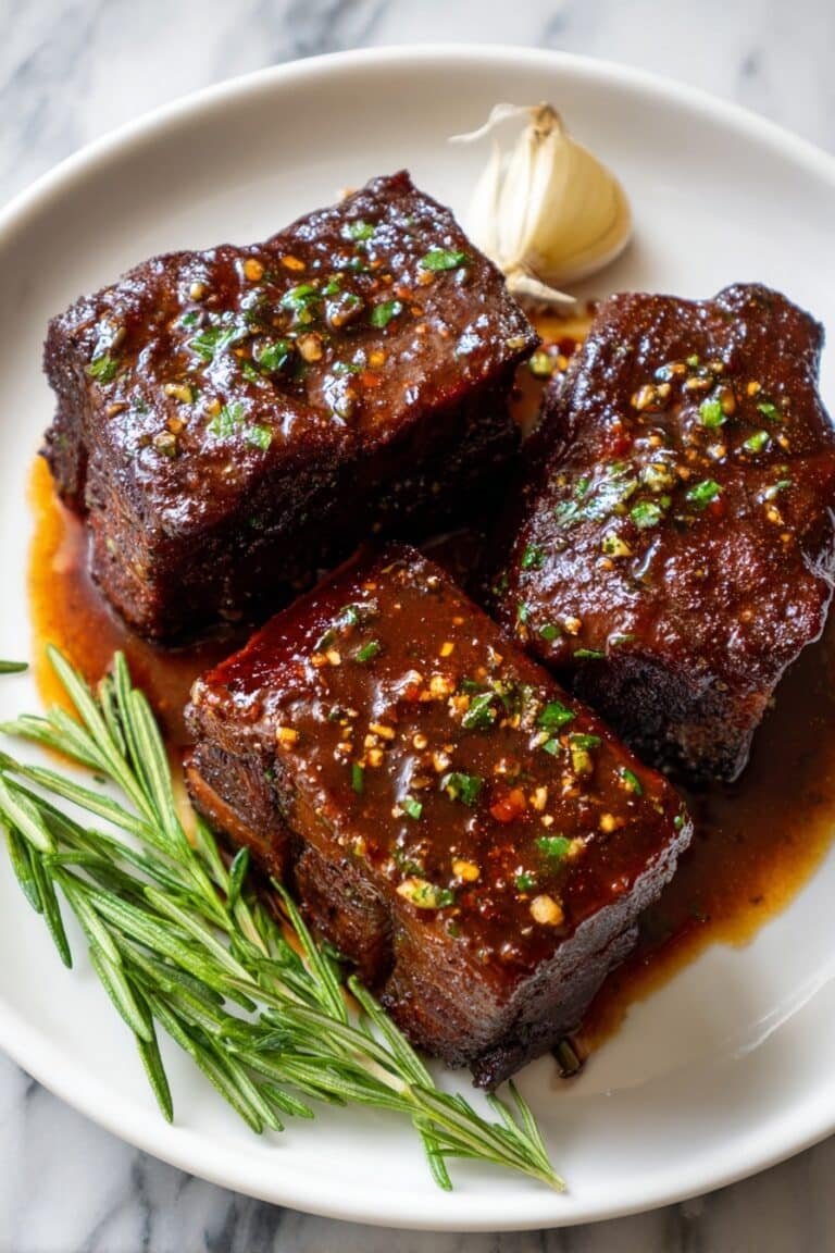 Skillet Lamb Chops with Honey Garlic Red Wine Recipe