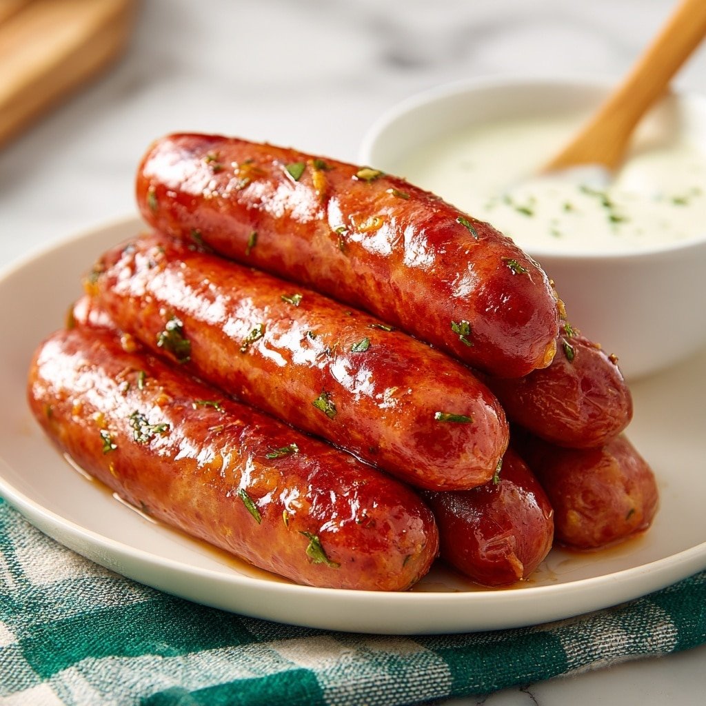 Honey Mustard Sausages Recipe - Article Image 2 — Honey Mustard Sausages, easy sausage dinner, comforting sausage recipes, quick sausage recipes, flavorful sausage dishes