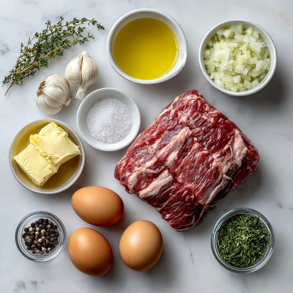 Garlic Dijon Pork Tenderloin with Cream Sauce Recipe - Ingredients Image — Garlic Dijon Pork Tenderloin, Garlic Dijon Pork Tenderloin with Cream Sauce, Pork Tenderloin recipes, Elegant pork dinner ideas, Easy pork tenderloin dishes