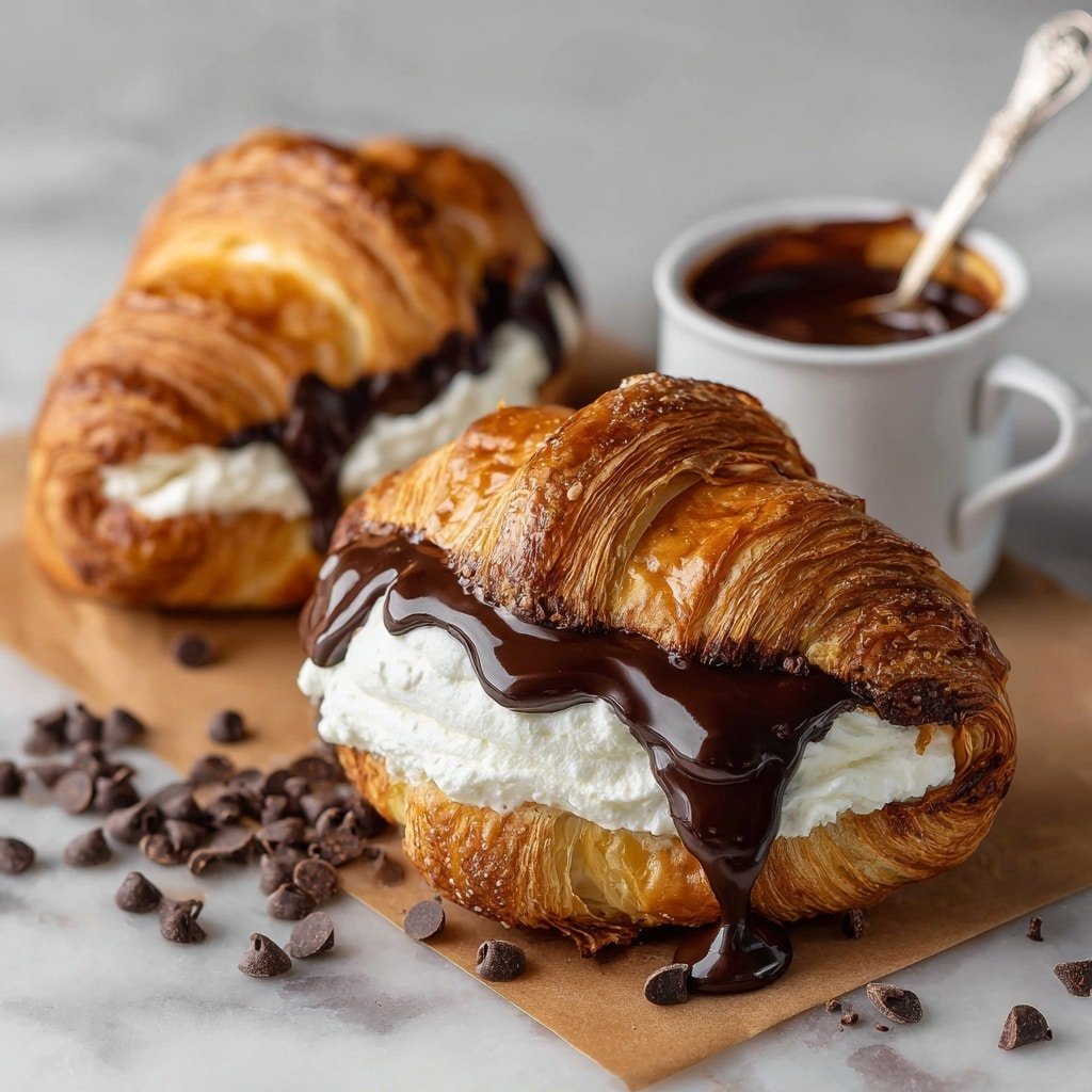 Chocolate Cream Cheese Danish Recipe - Article Image 1 — Chocolate Cream Cheese Danish Recipe, flaky puff pastry dessert, easy filling Danish, chocolate ganache Danish, homemade breakfast Danish