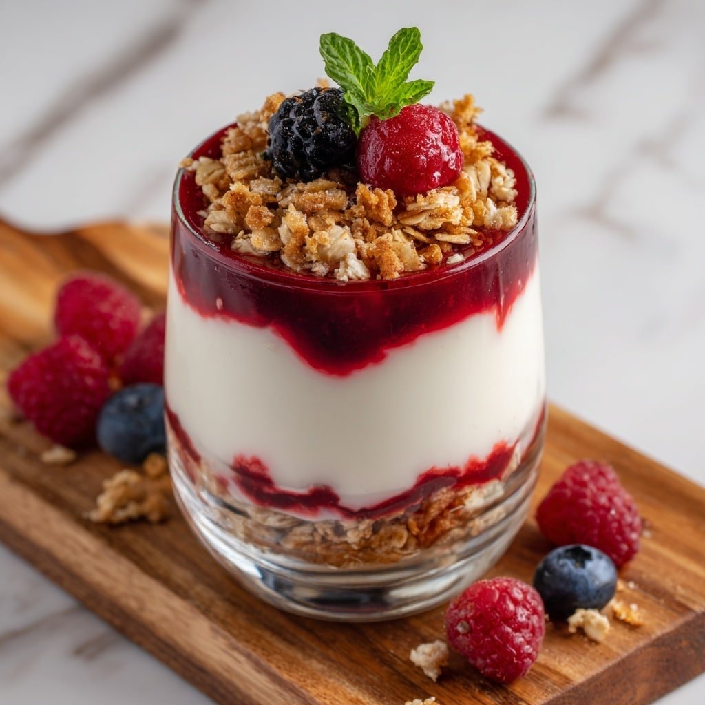 Healthy Greek Yogurt Berry Parfait Recipe - Article Image 1 — Healthy Greek Yogurt Berry Parfait, Greek Yogurt Parfait, Healthy Breakfast Recipes, Nutritious Berry Parfait, Easy Fruit Yogurt Dessert
