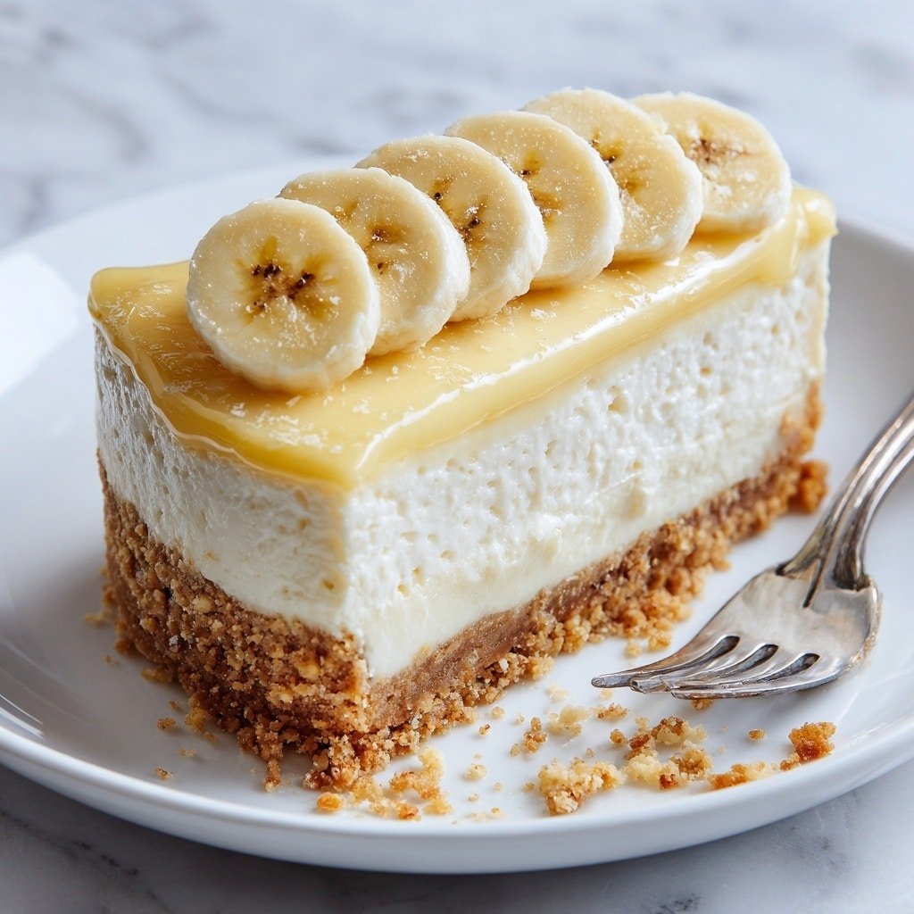 Banana Cream Cheesecake Recipe - Article Image 1 — Banana Cream Cheesecake, best banana cheesecake, creamy banana dessert, easy cheesecake recipe, indulgent fruit dessert