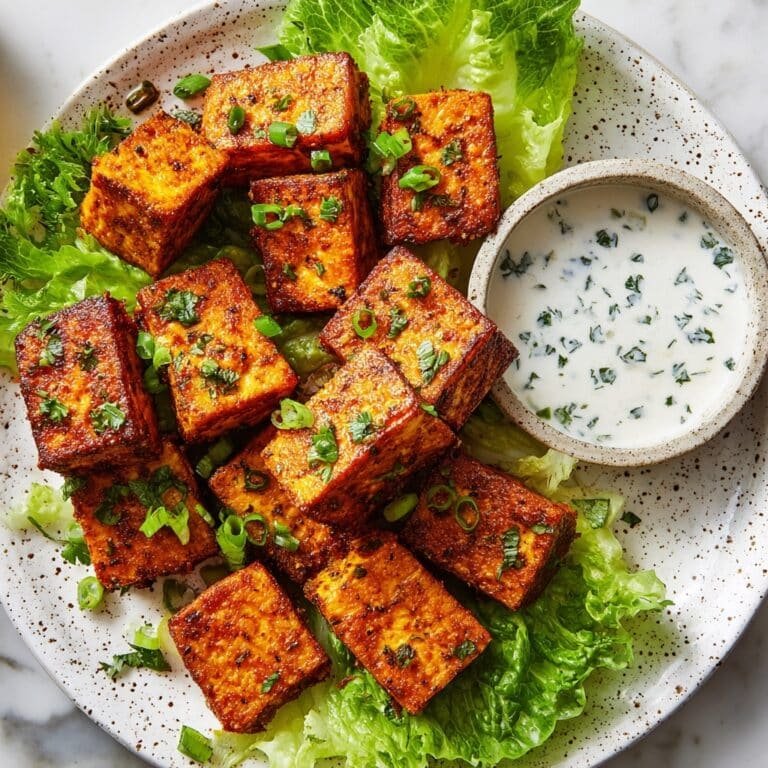 Crispy Buffalo Tofu with Herby Ranch Recipe