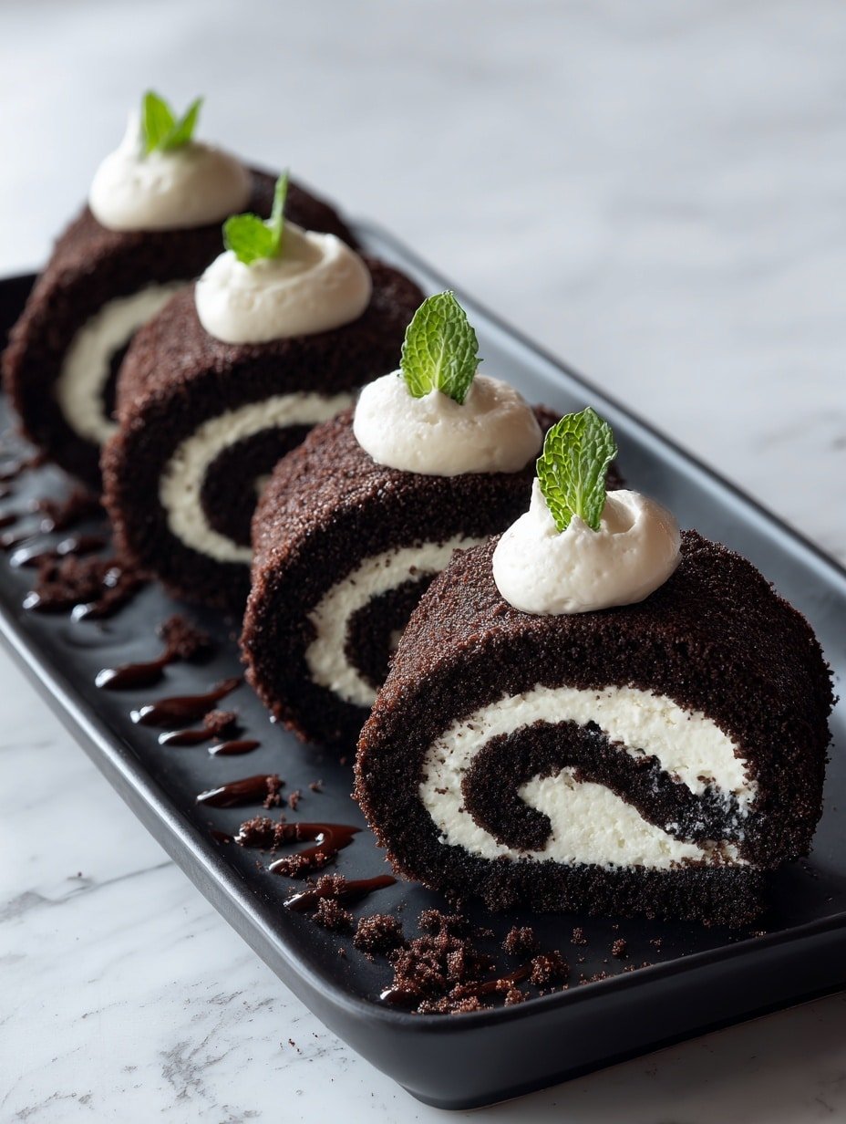 Oreo Sushi Roll Recipe - Article Image 2 — Oreo Sushi Roll, Oreo Sushi Dessert, Sweet Sushi Roll, No-Bake Oreo Treats, Chocolate Cookie Sushi