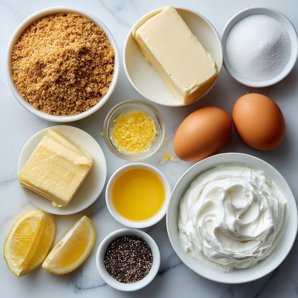 Lemon Cheesecake Minis Recipe - Ingredients Image — Lemon Cheesecake Minis, lemon cheesecake dessert, mini cheesecake recipes, citrus cheesecake bites, easy lemon cheesecake